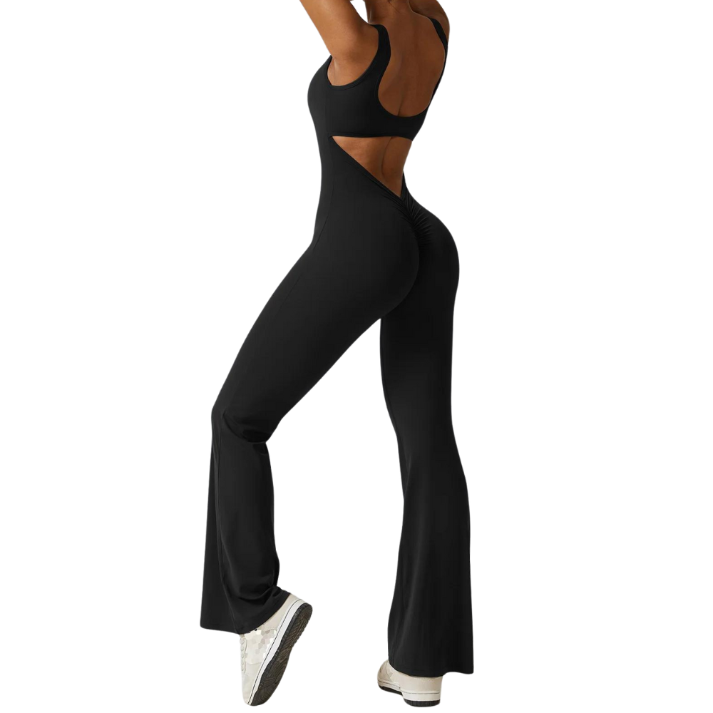 Sleeveless Shaping Flare Jumpsuit (Buy 1 Get 1 FREE)