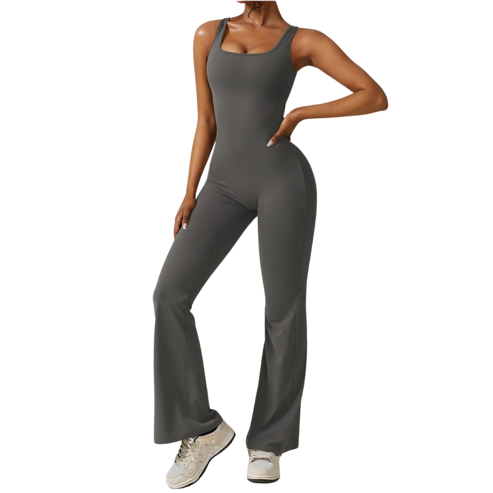 Sleeveless Shaping Flare Jumpsuit (Buy 1 Get 1 FREE)