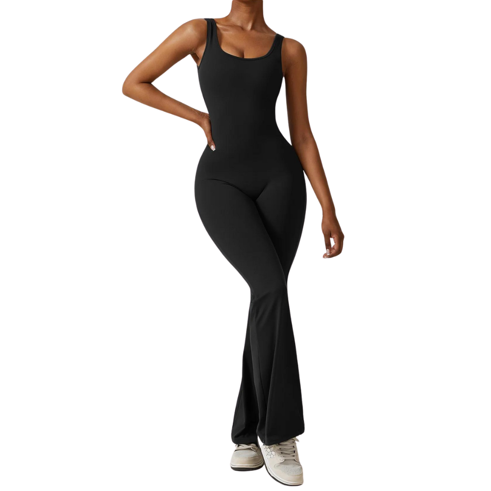 Sleeveless Shaping Flare Jumpsuit (Buy 1 Get 1 FREE)