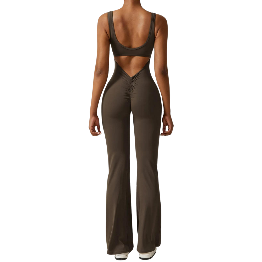 Sleeveless Shaping Flare Jumpsuit (Buy 1 Get 1 FREE)