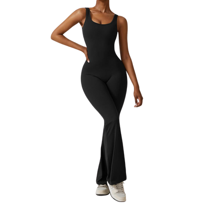 Sleeveless Shaping Flare Jumpsuit (Buy 1 Get 1 FREE)