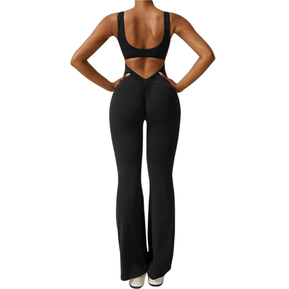 Sleeveless Shaping Flare Jumpsuit (Buy 1 Get 1 FREE)