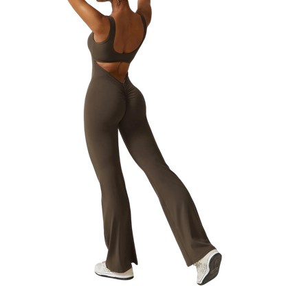 Sleeveless Shaping Flare Jumpsuit (Buy 1 Get 1 FREE)