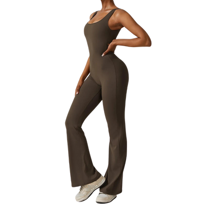 Sleeveless Shaping Flare Jumpsuit (Buy 1 Get 1 FREE)