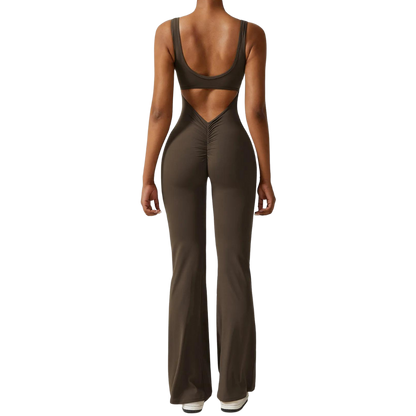 Sleeveless Shaping Flare Jumpsuit (Buy 1 Get 1 FREE)