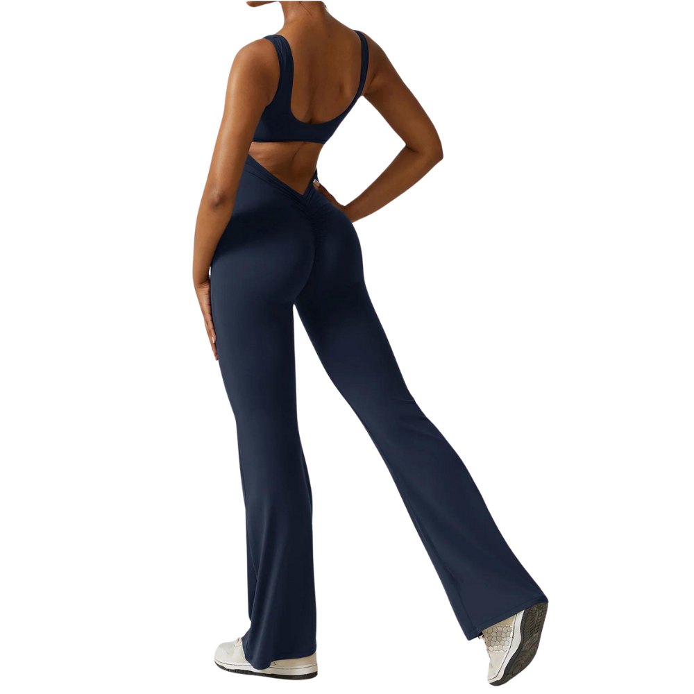 Sleeveless Shaping Flare Jumpsuit (Buy 1 Get 1 FREE)