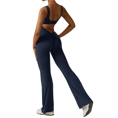 Sleeveless Shaping Flare Jumpsuit (Buy 1 Get 1 FREE)